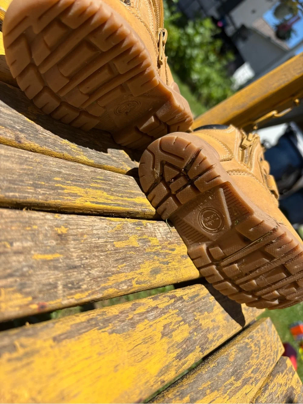 wonder nation Tan Hook-and-Loop Toddler Boots